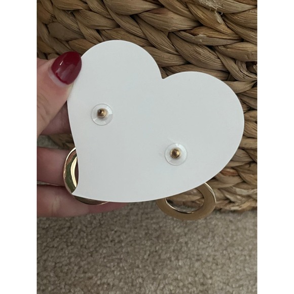 NWT sterling silver heart earrings - Picture 6 of 7